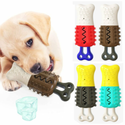 Summer Cooling Dog Chew Toy Teething Stick (TPR) — Water-Fill Ice Lolly Design for Teeth Cleaning