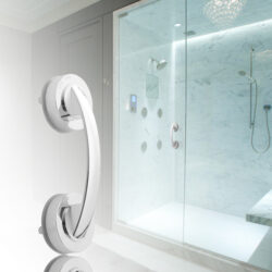 Suction Cup Grab Bar Handle (Vacuum Lock, No-Drill) — Heavy-Duty Support Handle for Smooth Surfaces