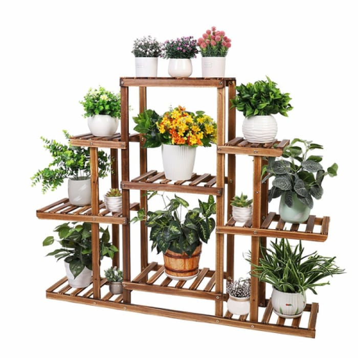 wooden plant stand