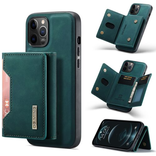 iPhone 14 Pro Max Detachable Magnetic Wallet Case (PU Leather + TPU) — 8 Card Slots + Kickstand