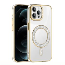 iPhone 12 Pro Case Karetta Diamond Stone Pattern (MagSafe Compatible) &mdash; Stylish Protective Cover
