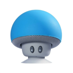 Portable Wireless Mushroom Bluetooth Speaker with Built‑In Mic + Suction Cup Phone Stand