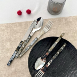 Set of 10 Terra Flatware Pieces (Modern Elegant Bistrot-Style Cutlery)